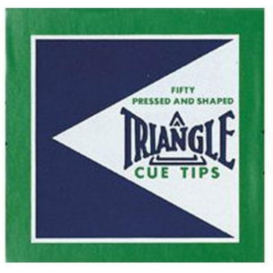 (14mm) - Triangle Pool Cue Tips - Box of 50