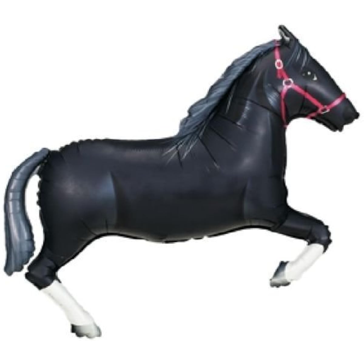 loonballoon Horse Pony 43" Black Cowboy Rodeo Farm Barnyard Barn Mylar Foil Balloon