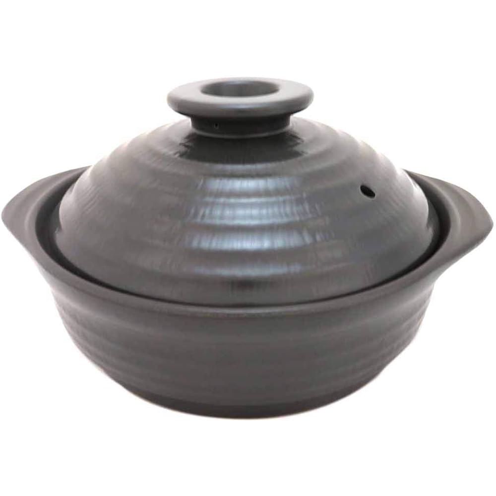 MIYAWO Thermatech IH Earthen Pot Black No. 10 ME107