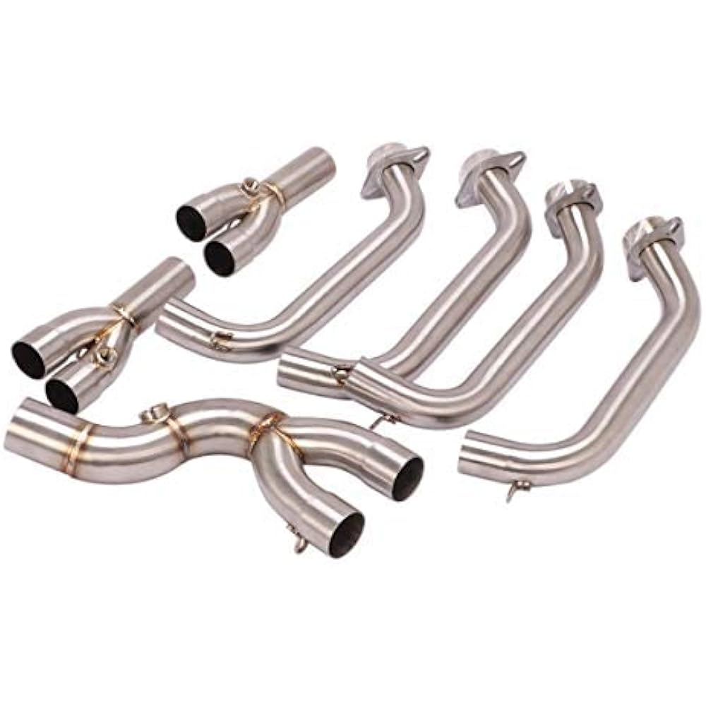 Motorcycle Exhaust Port Exhaust Pipe Intermediate Pipe Yamaha YAMAHA YZF-R6 (2017-2020) Genuine Muffler Compatible