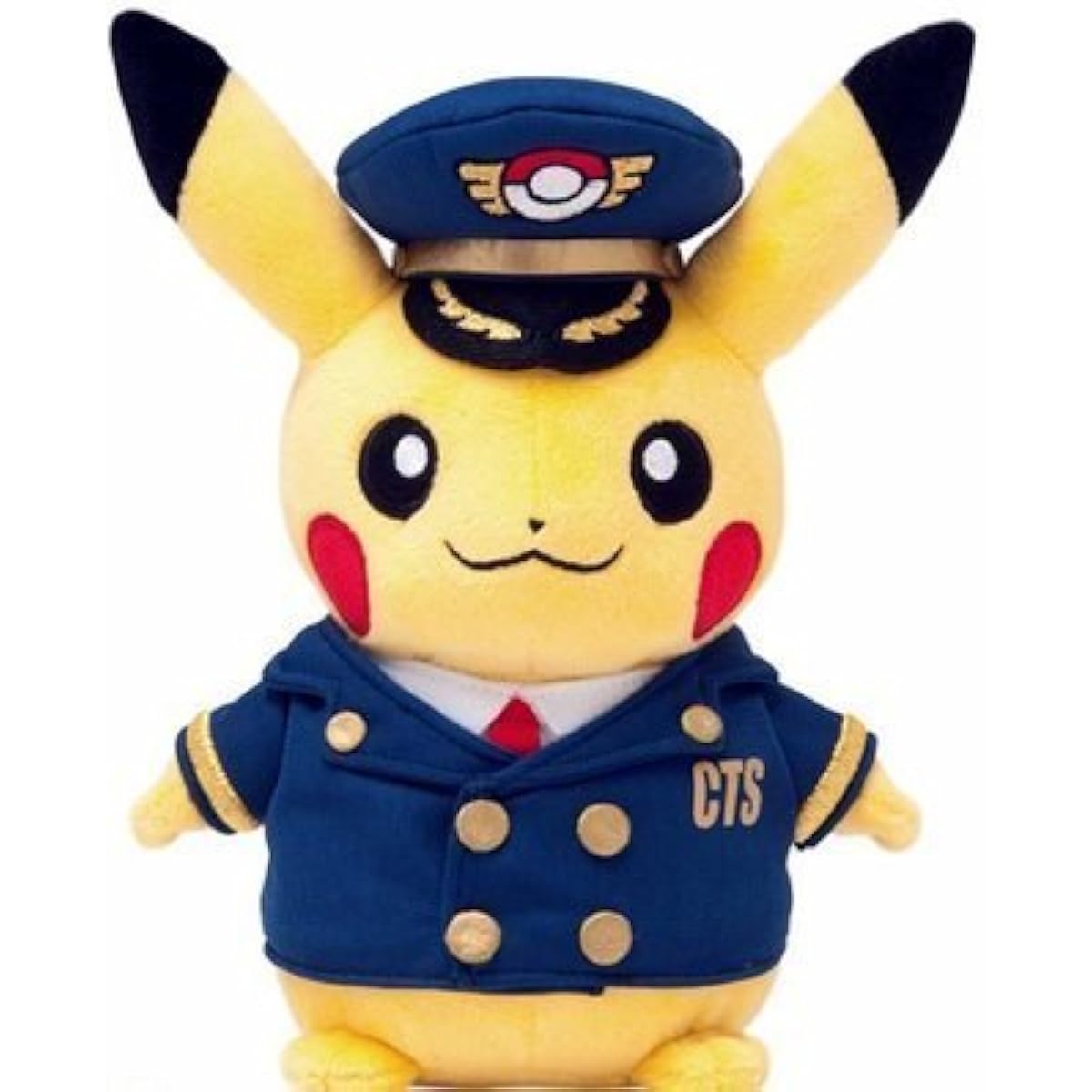 Pilot Pikachu Plush Toy, Pokemon Center New Chitose Airport Exclusive