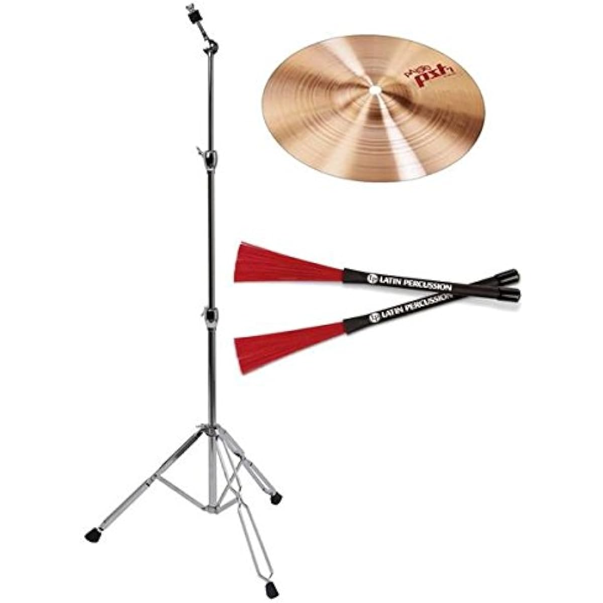 [For Cajon] PAiSTE PST-7 + CS-01 + LP-CCB Splash + Stand + Cajon Brush Set