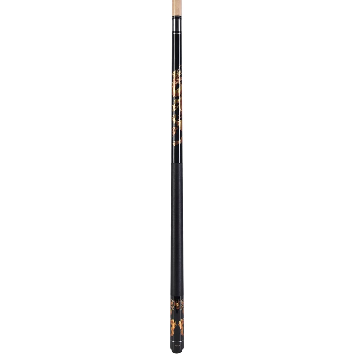 Aska Golden Dragon Pool Cue Stick Irish Linen 13mm Layered Hard Tip (19oz)