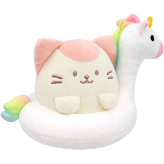 Anirollz 6 Inch Flotty Plush Kitty Roll Unicorn Cat Kitty Kitten Soft Squishy Stuffed Animal Toy (Kitty Roll (Unicorn))