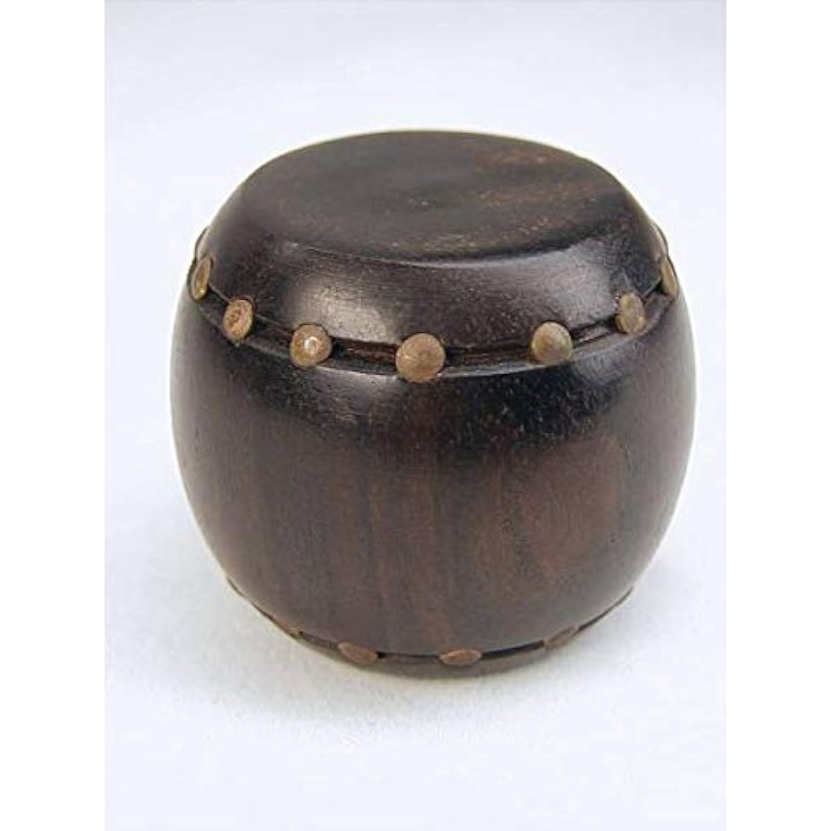 Kotobuki Natural Highest Quality Rare Handcrafted Purple Ebony Solid Brass Inlaid Netsuke Gyokudoko
