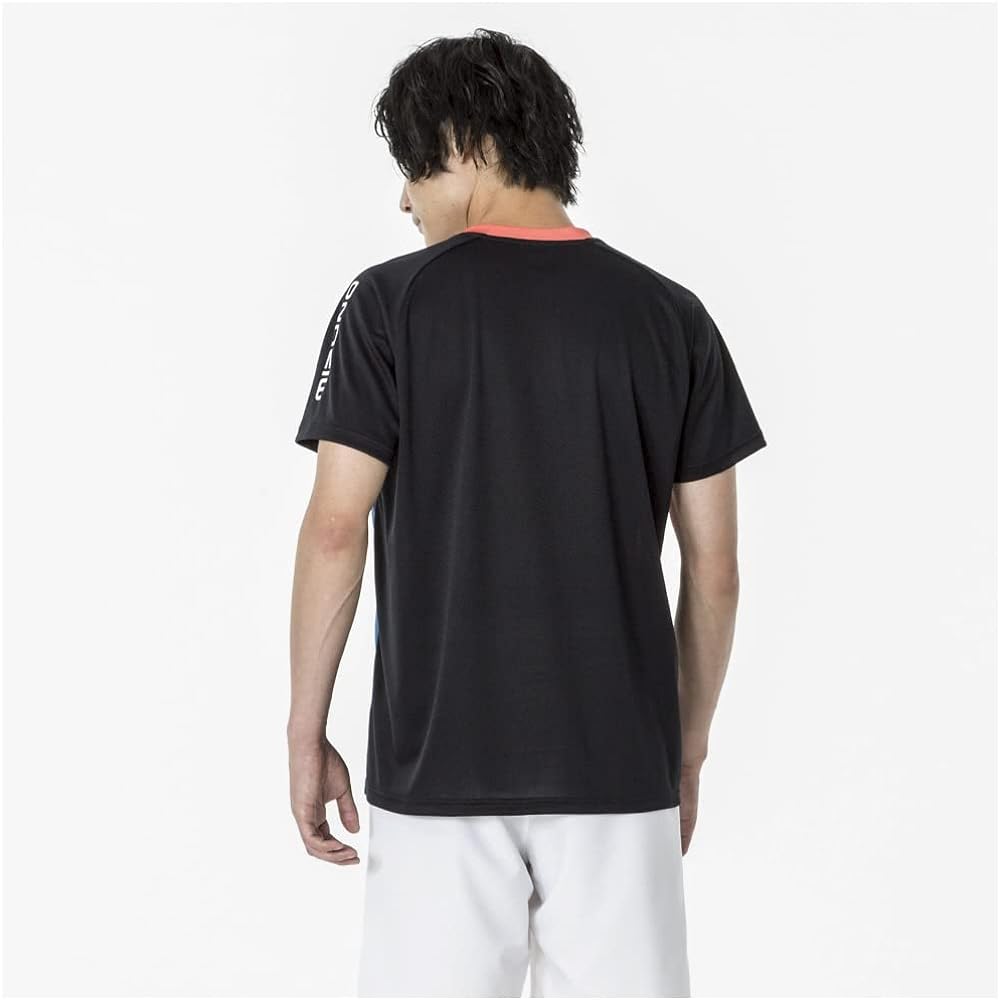 [Mizuno] Tennis Wear Practice Shirt Short Sleeve Sweat Absorbent Quick Drying 62JAA044