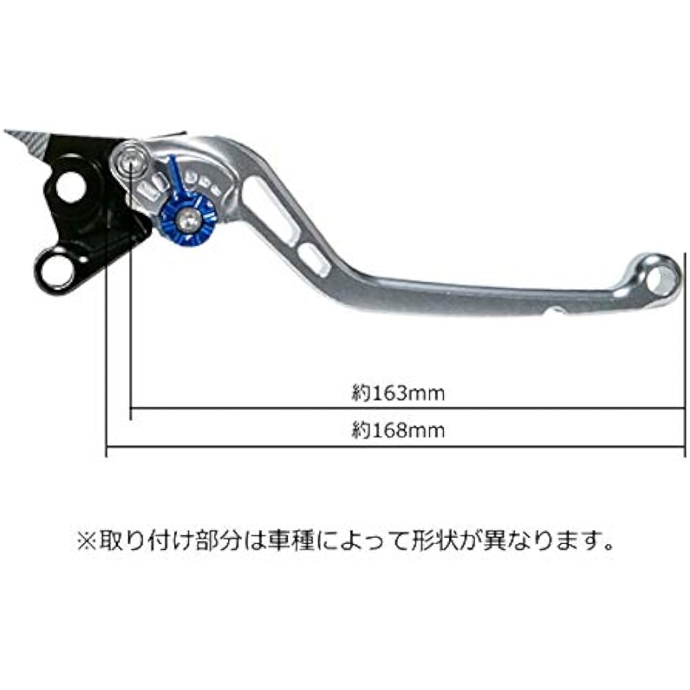 U-KANAYA Aluminum billet lever left and right set TYPE-S Lever: Titanium/Adjuster: Orange Honda [CB650F] [CBR650F] [CB650R] [CBR650R]