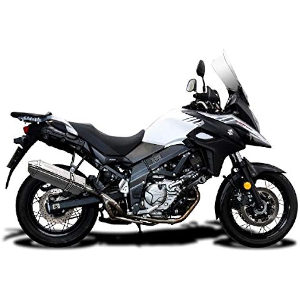DELKEVIC Slip-on Stainless Steel Tri-Oval Muffler SUZUKI DL650 VSTROM Catalyst Straight 2017-2018 320mm KIT12JS