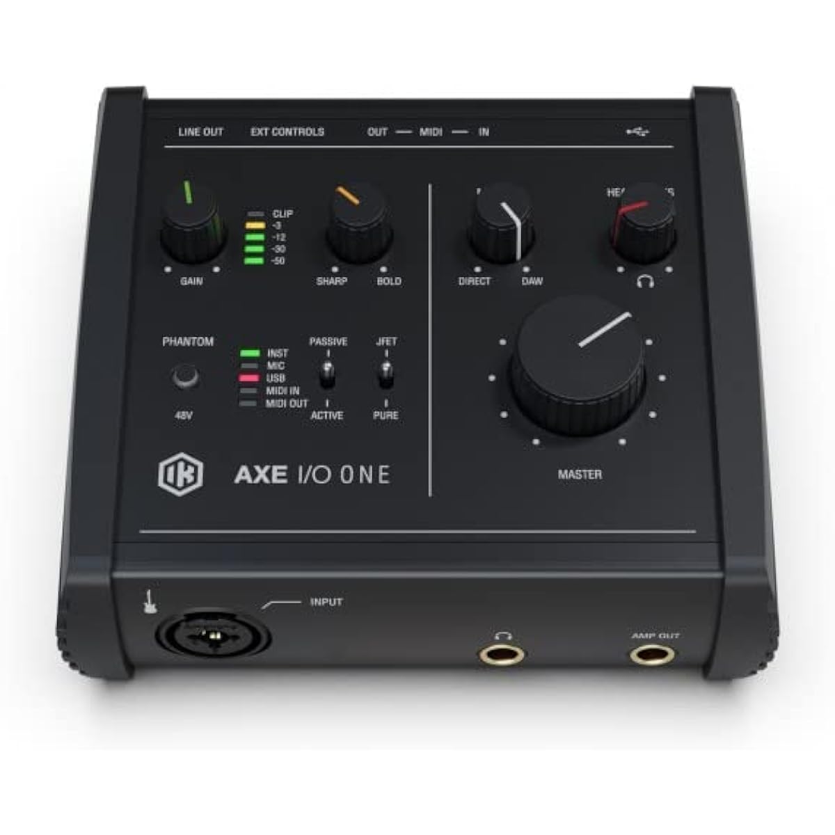 IK Multimedia AXE I/O ONE USB-C Audio Interface for Recording, Guitar, and Bass [Official Japanese Product]
