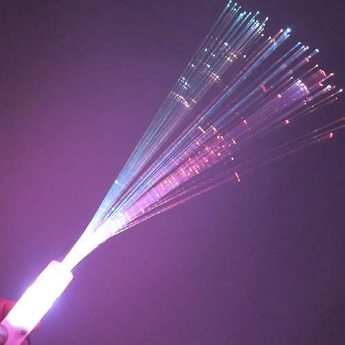 GP GLOWPRODUCTS.COM Fiber Optic Wands (Box of 48) - Fiber Optic Wands with 3 Light Modes (Multi)