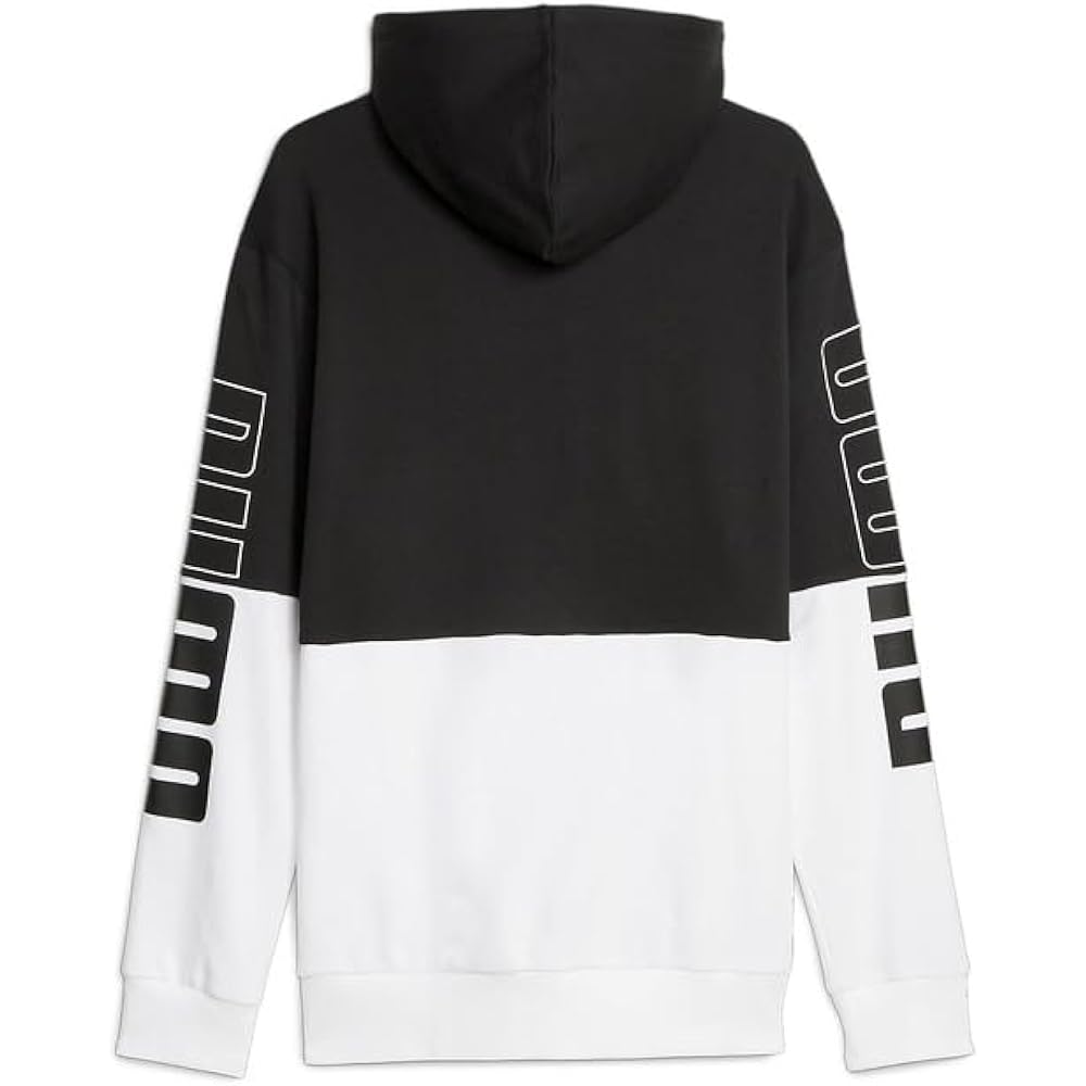 [PUMA] Fleece Sweatshirt Parka POWER Color Block Hooded Jacket TR 678487 Men's