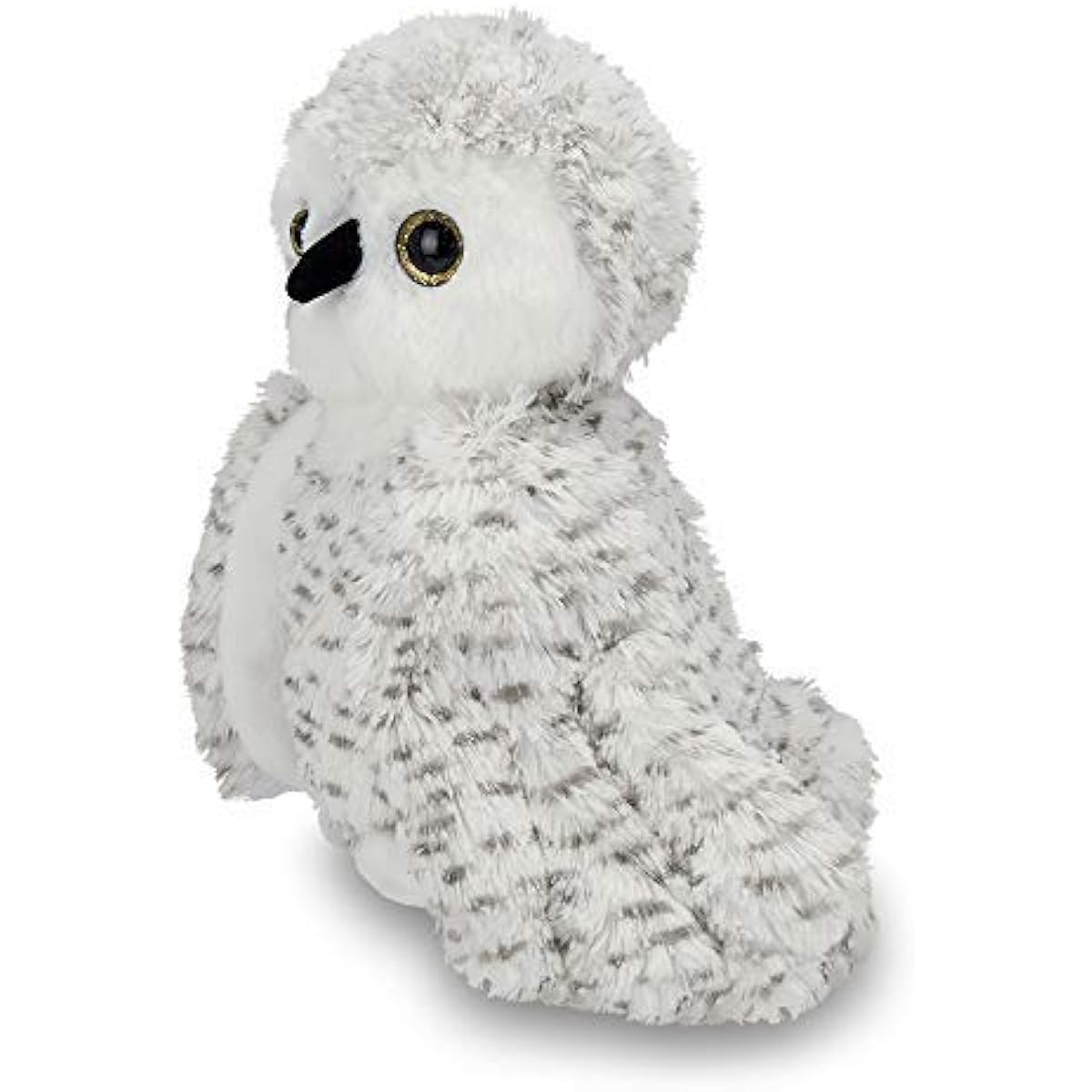 Bearington Owlfred Stuffed Animal White Snowy Owl, 11 inch