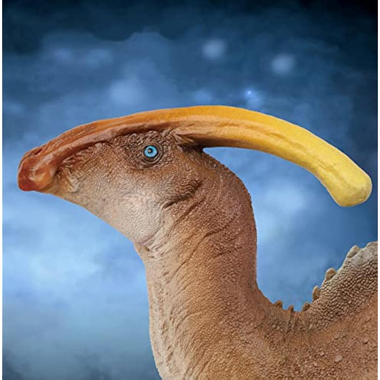 PNSO Parasaurolophus Wyatt Dinosaur Model Toy Collectible Tyrannosaurus Rex Dinosaur Science Art Model Realistic Animal Figure PVC Premium Plastic Model Painted Finished Product