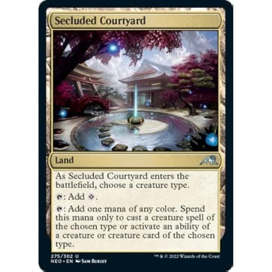Magic: The Gathering - Secluded Courtyard (275) - Foil - Kamikawa: Neon Dynasty