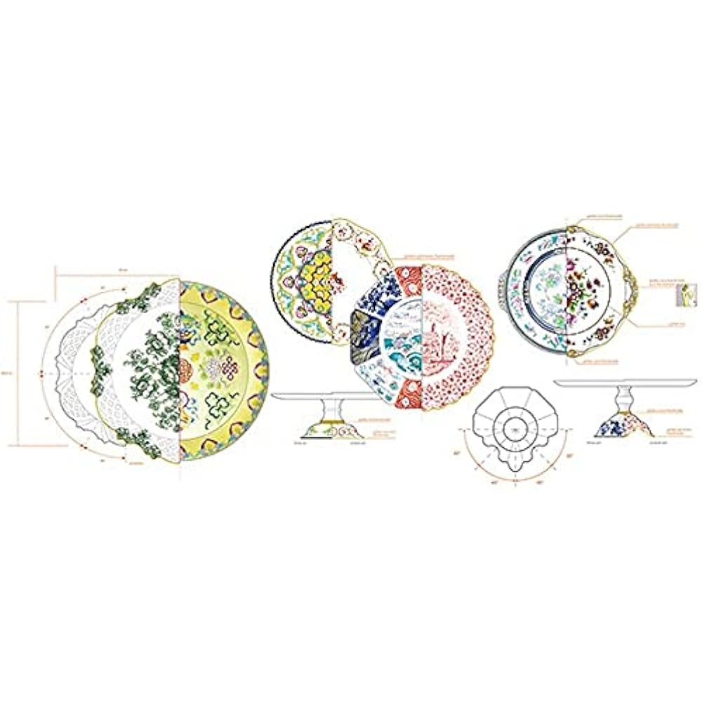 SELETTI rid Bowl 15cm ESPINA Multicolor H10.4×W20.2×D22 124169