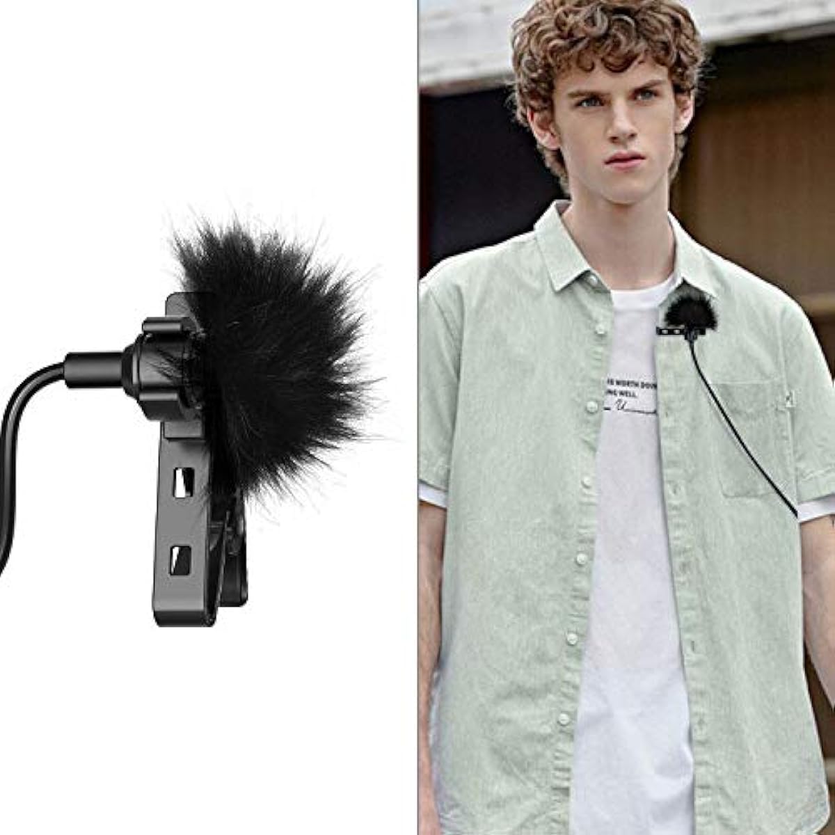 Micro Lapel Dead Cat Windscreen ChromLives Lapel Microphone Windscreen Muff Fur Windshield Dead Cat Outdoor with Lavalier Microphone Pack of 5