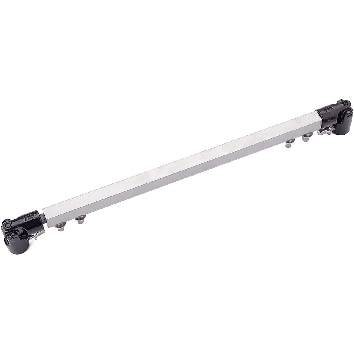 Alnicov Double Drum Pedal Link Bar Bass Drum Pedal Drive Shaft Drum Kit Replacement Silver