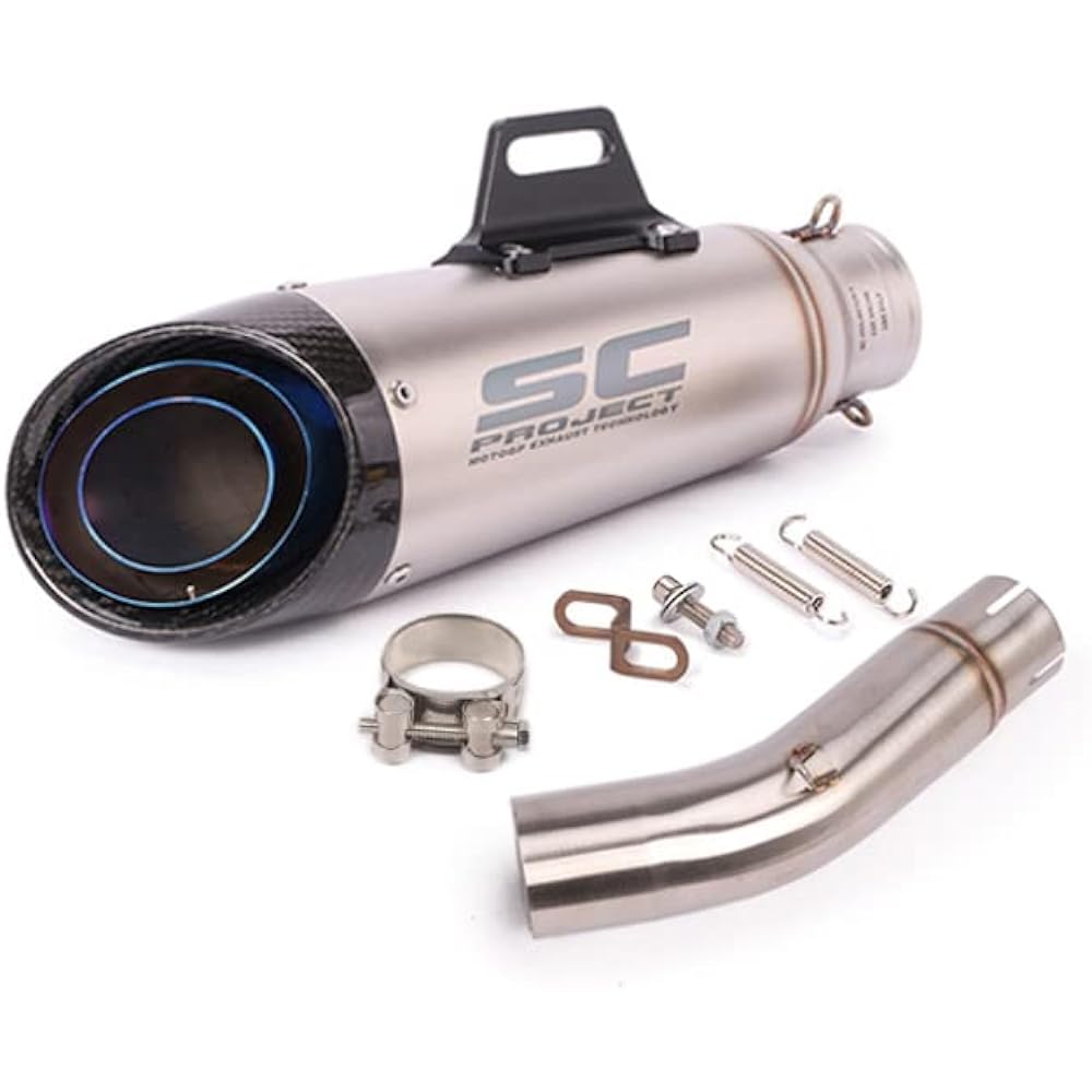 Bike Muffler Slip-on Muffler Bike Silencer Intermediate Pipe Exhaust Pipe Suzuki SUZUKI SV650 2003-2015