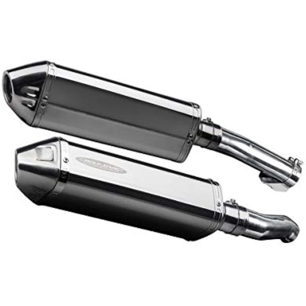 DELKEVIC Slip-on Stainless Steel Tri-Oval Muffler for KAWASAKI NINJA 1000 2011-2016 320mm KIT110G