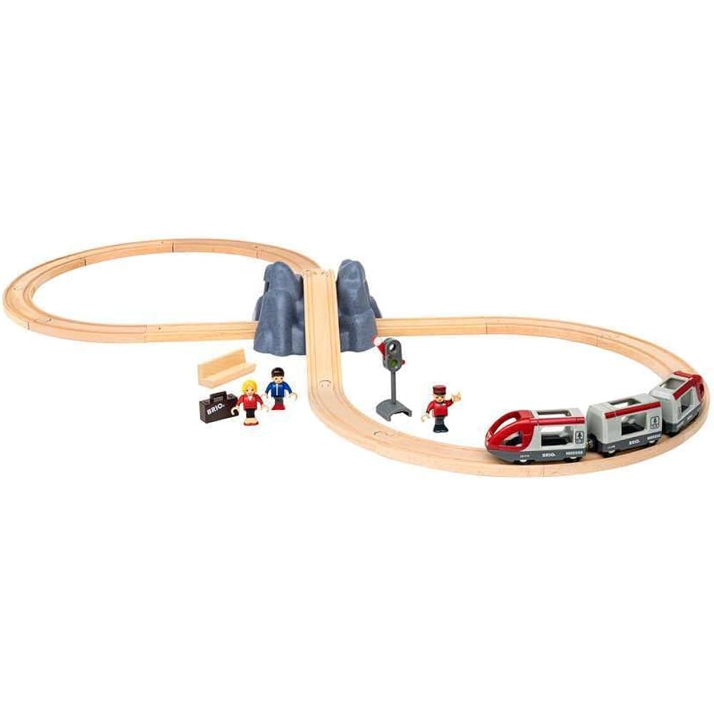 BRIO WORLD Figure 8 starter set 33773 "26 pieces in total" Ages 3 and up (Electric vehicle, train, toy, wooden rail)