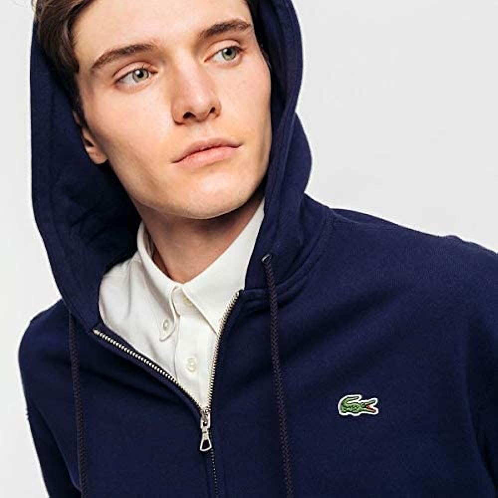 [Lacoste] Sweat Regular Fit Premium Cotton Zip Sweat Parka [Official] Men's SH101LJ-99