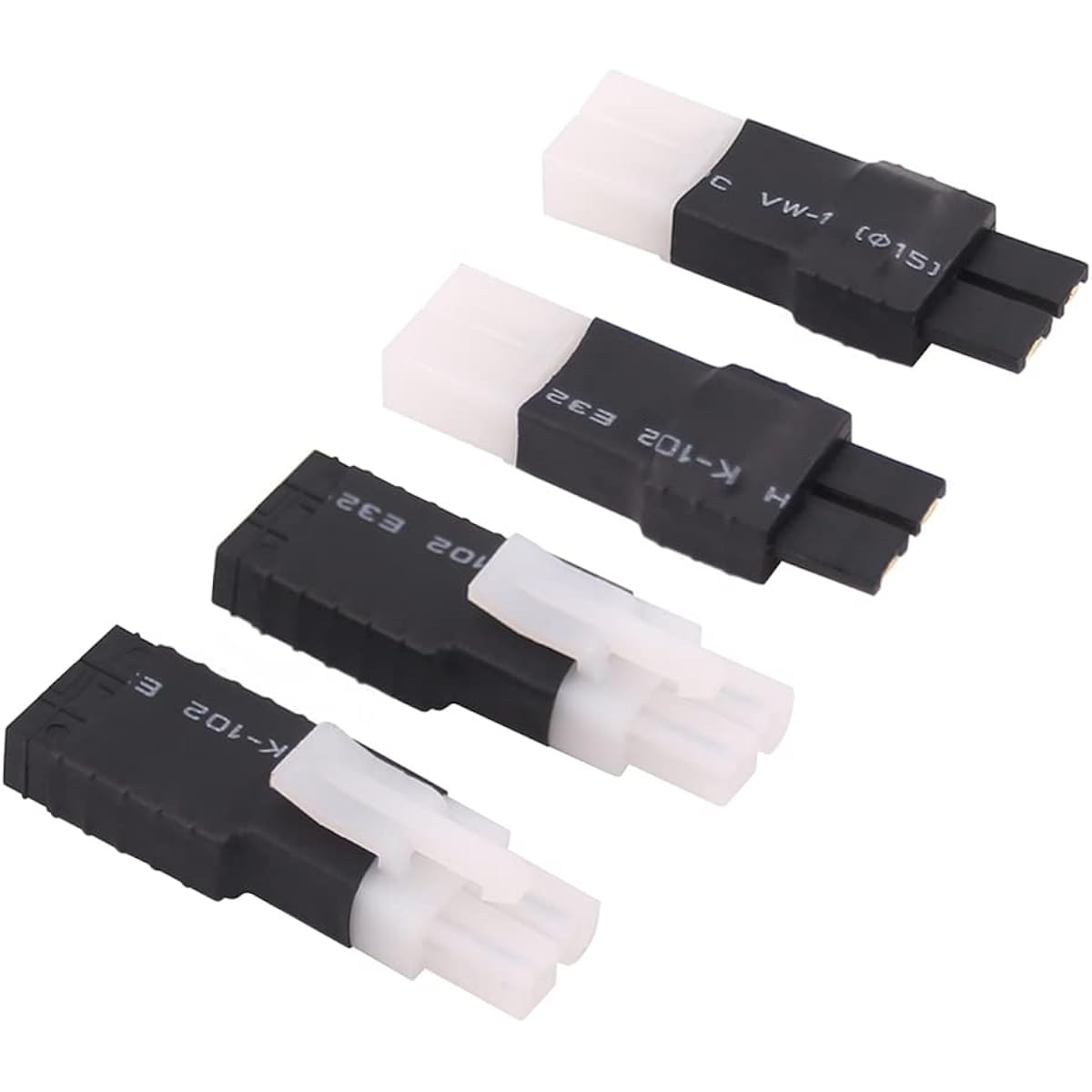 rflaueo TRX to Tamiya Male Female RC Connector Adapter (E45-4) 4pcs