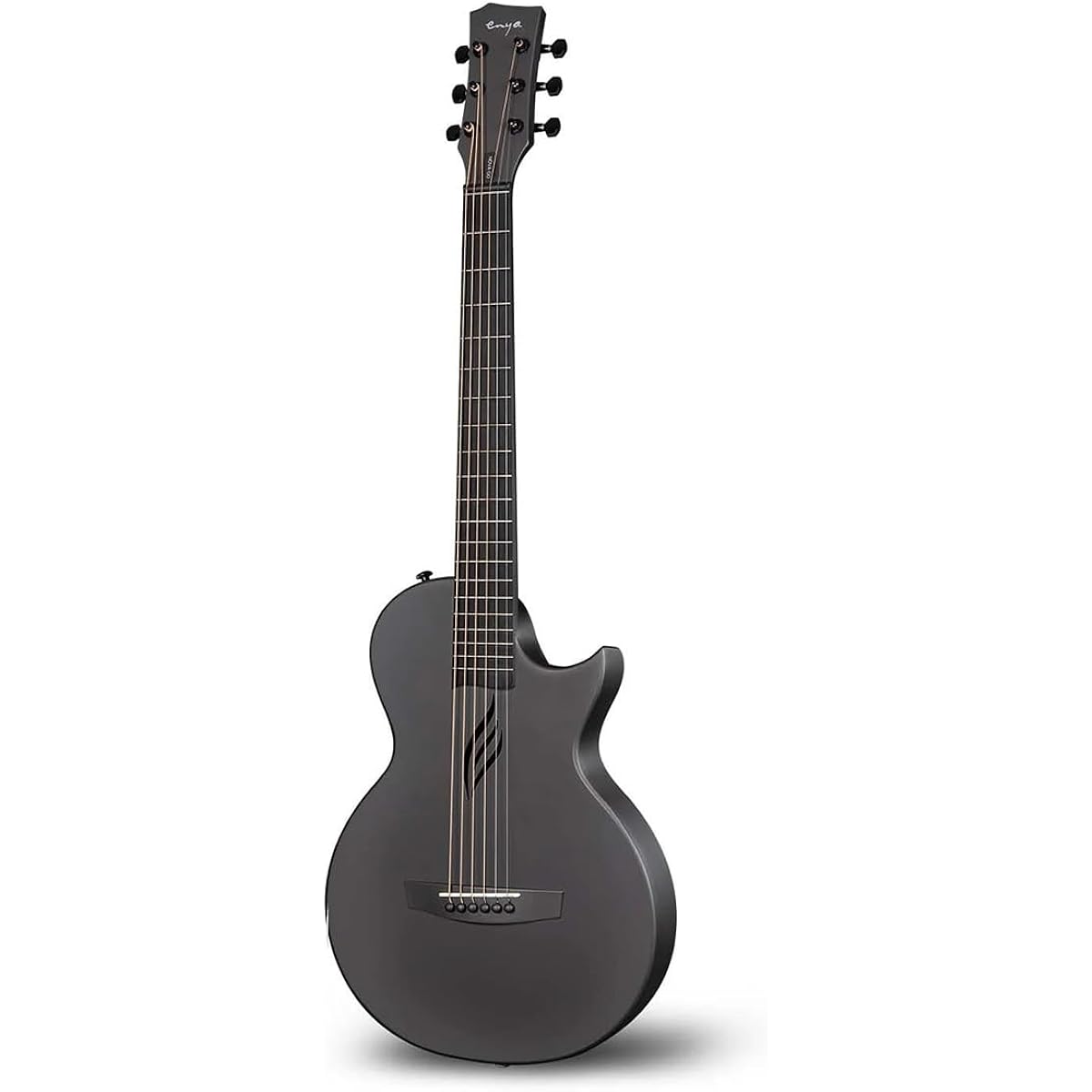 ENYA NOVA GO Black Acoustic Guitar Carbon Fiber Lightweight Thin Body Case Included Travel Guitar [Official Japanese Product] Enya