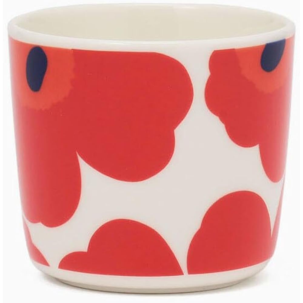 Marimekko Unikko Mini Latte Mug Red (75) Set of 2 marimekko unikko 52209-4-67849