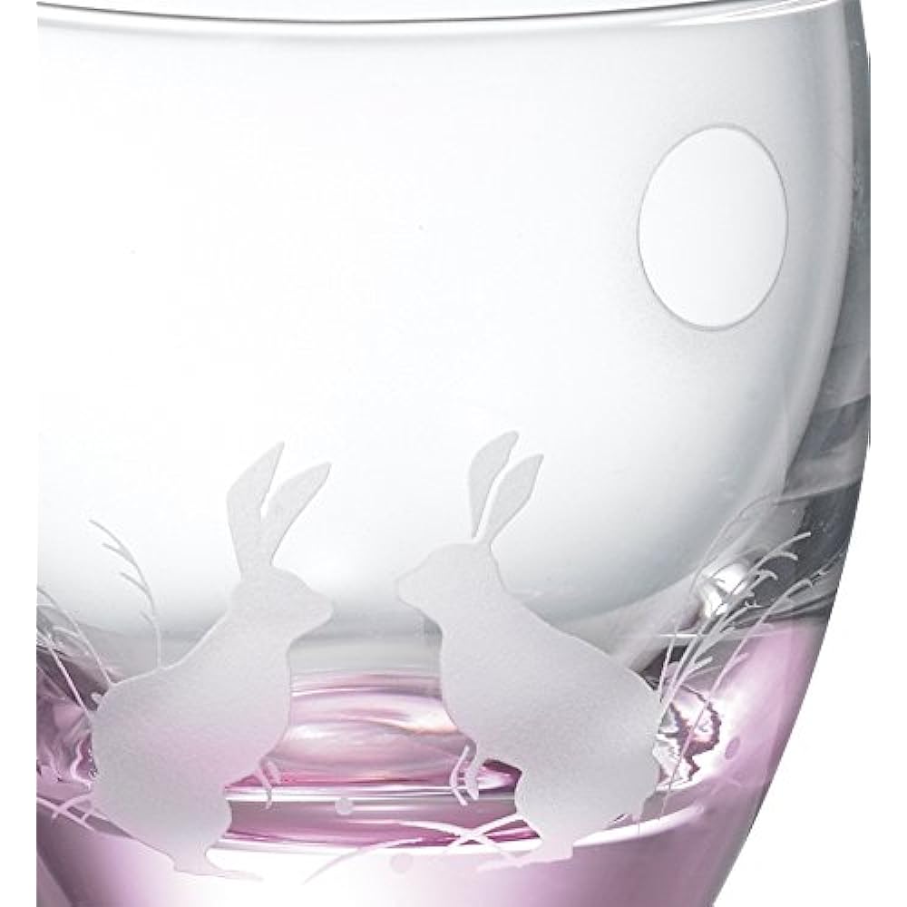 Otsukaglass Rabbit Glass Carafe & Sake Cup Set 16-756-5 Carafe - Approx. Diameter 3.8 x Width 9.4 x Height 12.5cm, Round Sake Cup - Approx. Diameter 5.7 x Height 6.1cm