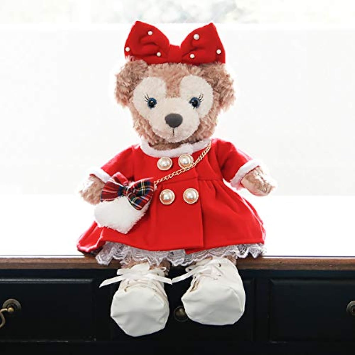 ShellieMay Red One-Piece Costume Single Item [Original Handmade] Plush sold separately For S-size plush toys Duffy Costume Goods Clothes Original design Clothing
