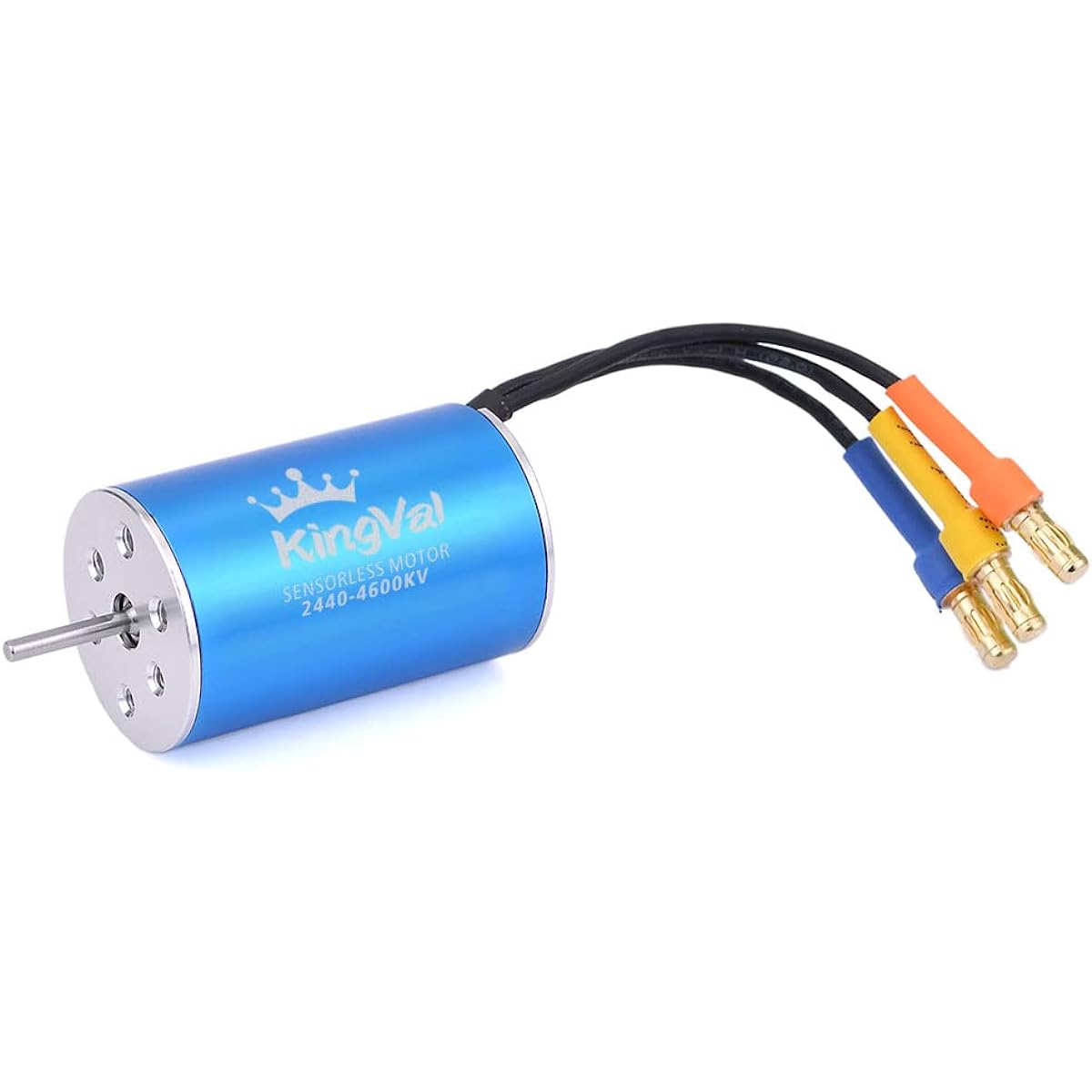 KingVal Replacement 2440 4600KV Sensorless Brushless Motor Shaft 2.3mm Diameter Compatible with 1/16 1/18 RC Cars