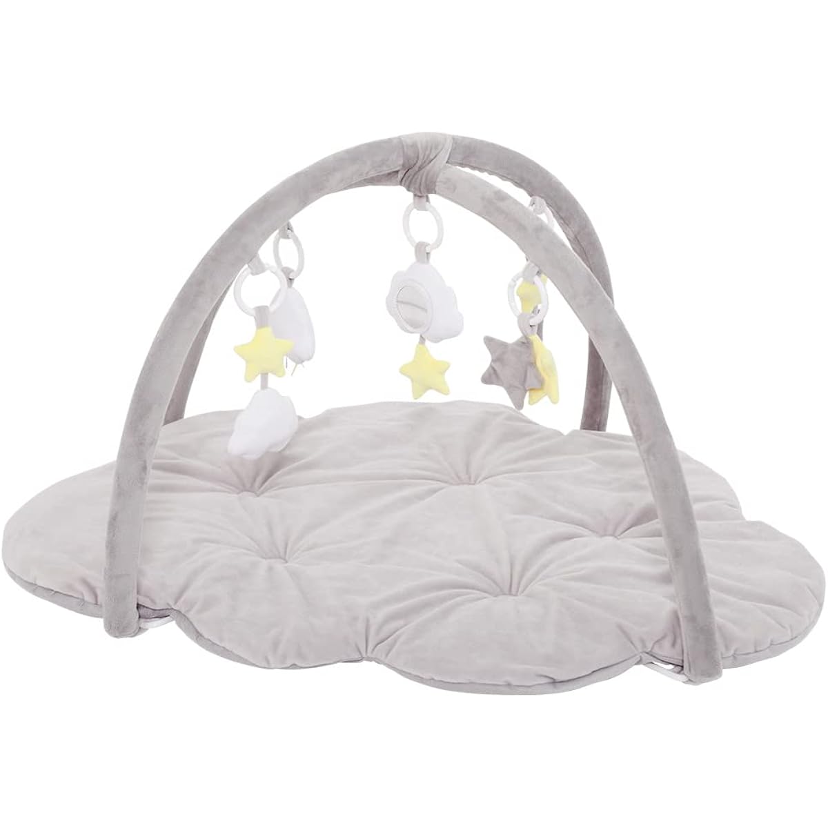 Shinsei International Fluffy Spider Play Gym Mat, Grey, Long-lasting and grows with your child