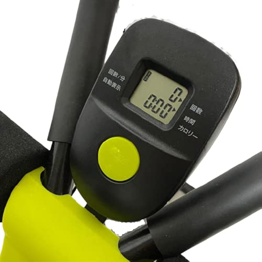 B-SANTE Abdominal muscle shaper black/green (with LCD meter and load adjustment function)