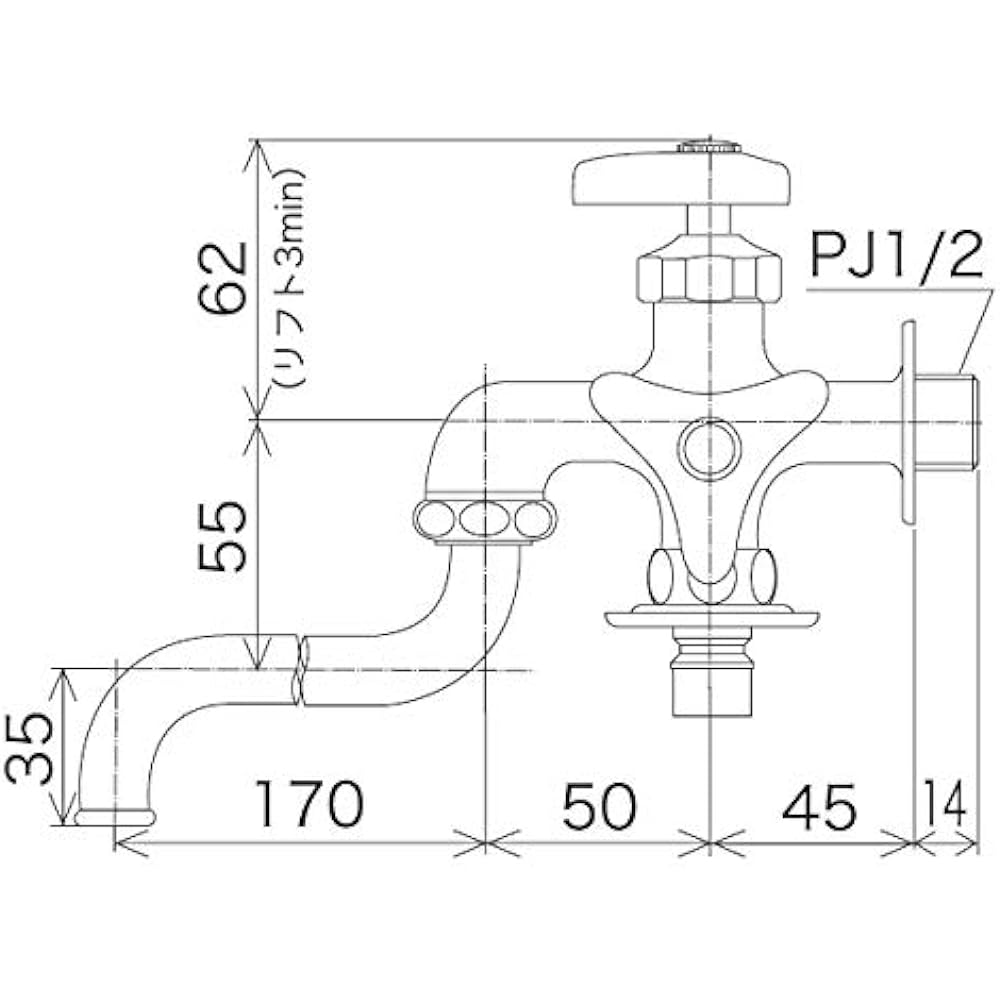 KVK Two-mouth universal faucet (with one-touch nipple with collar) K21BNJ