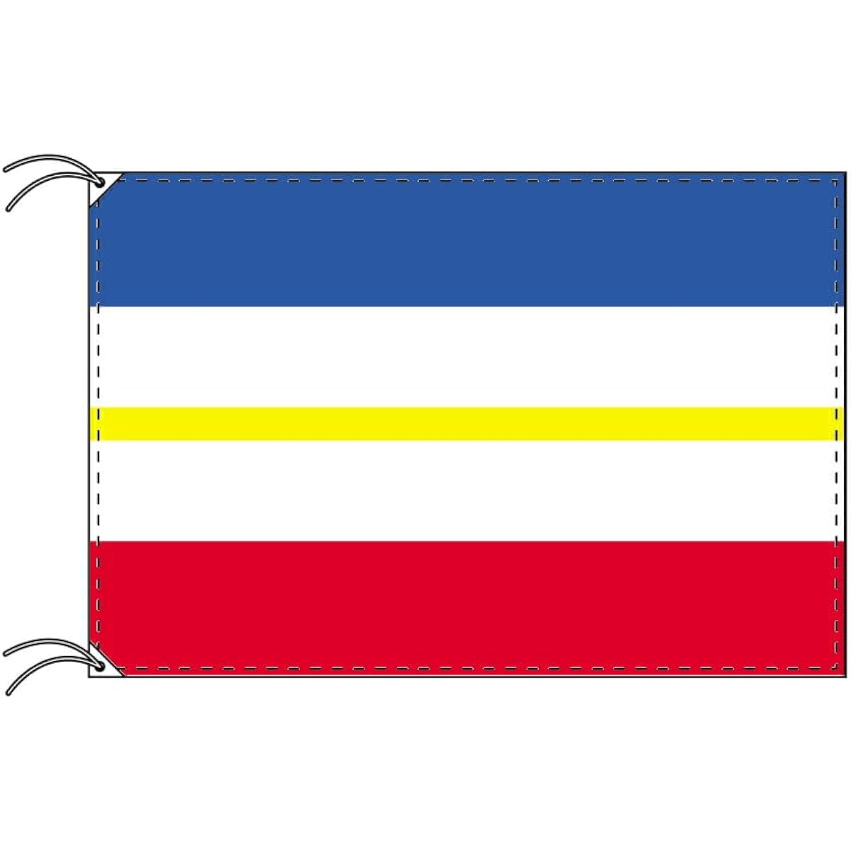 TOSPA German State Flag Mecklenburg-Vorpommern 70 x 105 cm Made of Tetoron Made in Japan