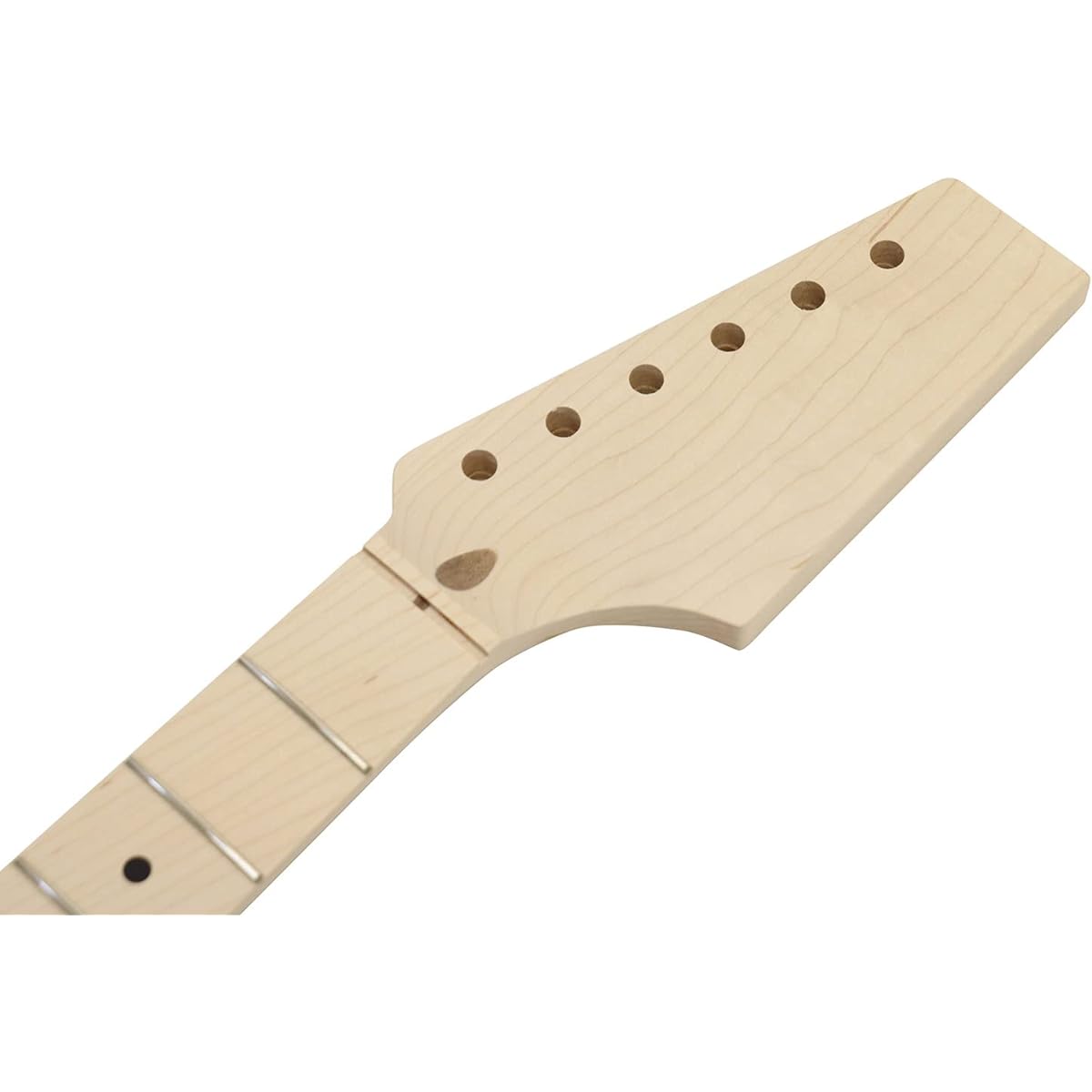 SCUD Electric Guitar Neck Half Paddle (Head Unprocessed) ST Type Maple 1P 305R (12R) Jumbo Fret 22 Frets Left Hand HNK-11/22TL