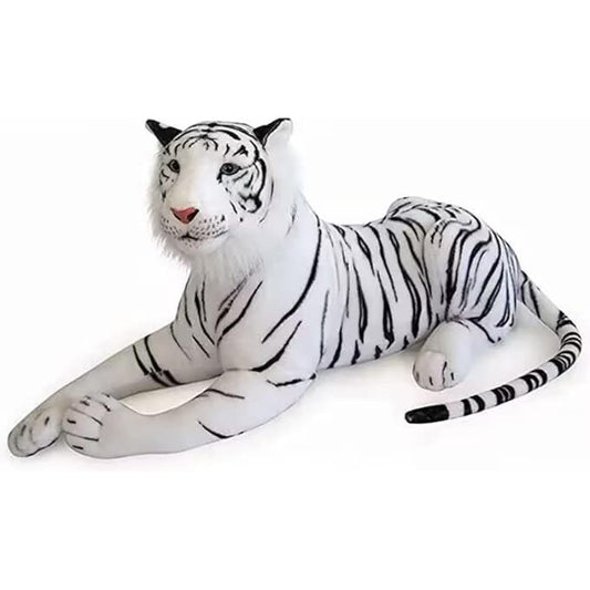 XIRONGTU Giant White Tiger Plush Toy - Large Stuffed Tiger Stuffed Toy (3 Feet Length) - Tiger Stuffed Animal Stuffed Animal Gift for Kids