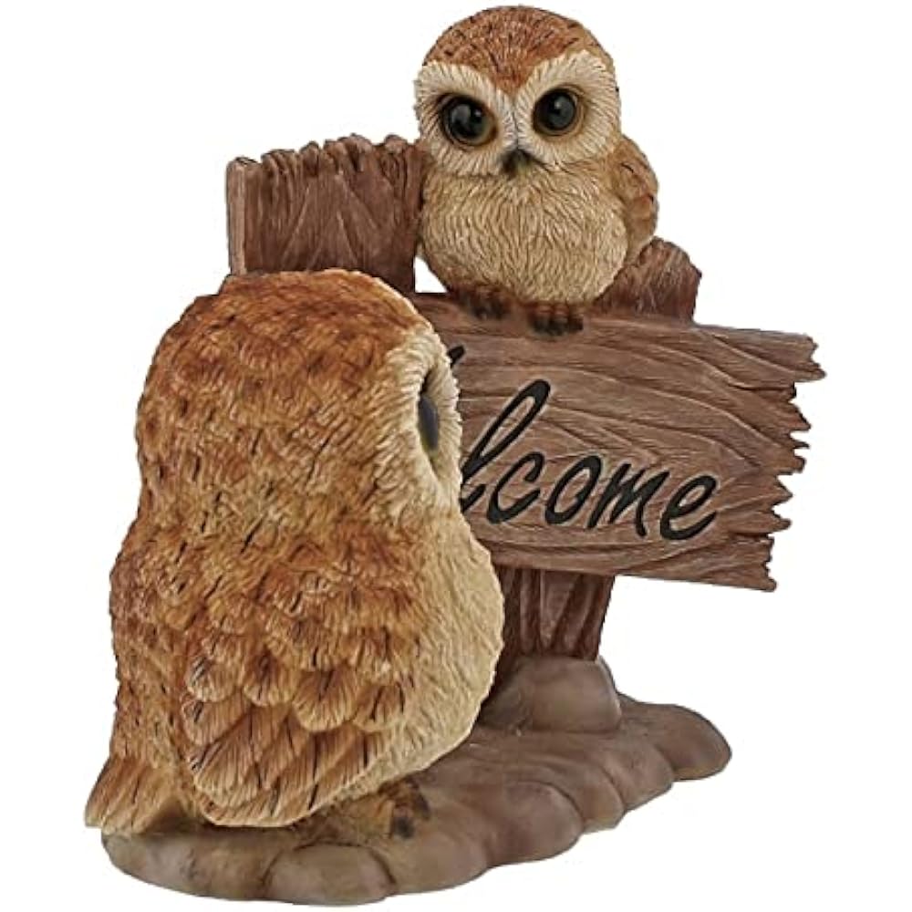 Parent and child owl 16cm x 9cm x height 16cm Weight: 490g Welcome Owl Owl
