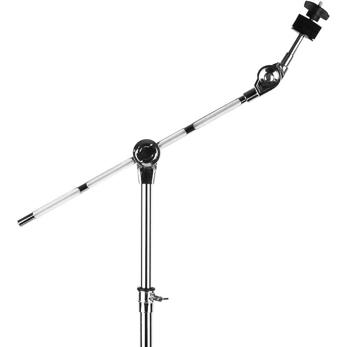 keerpusi Cymbal Stand with Drumstick Holder High Boom and Straight Combo Double Brace Legs with Rubber Feet