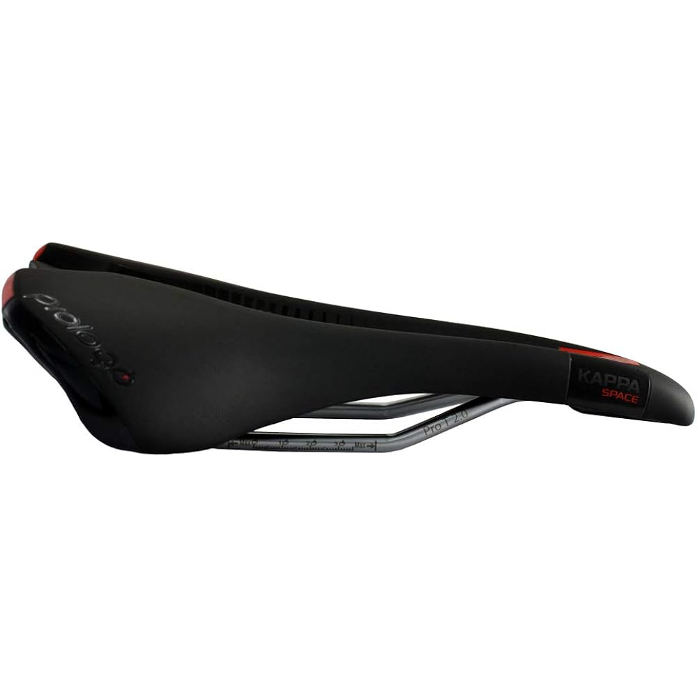 Prologo Kappa Space T2.0 Rail Road MTB Saddle, Black, PR2025