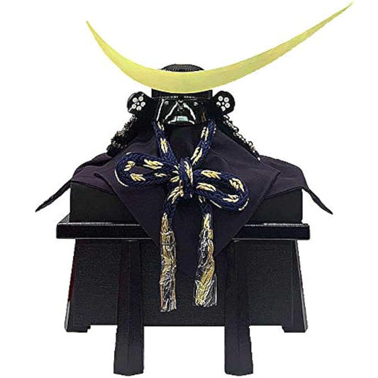 May Doll Helmet only Date Masamune Helmet with Rokujuuni-ken Musuji Kabuto (One-third of the size of the 60-ken Musuji Kabuto) Crescent Moon Kuwagata