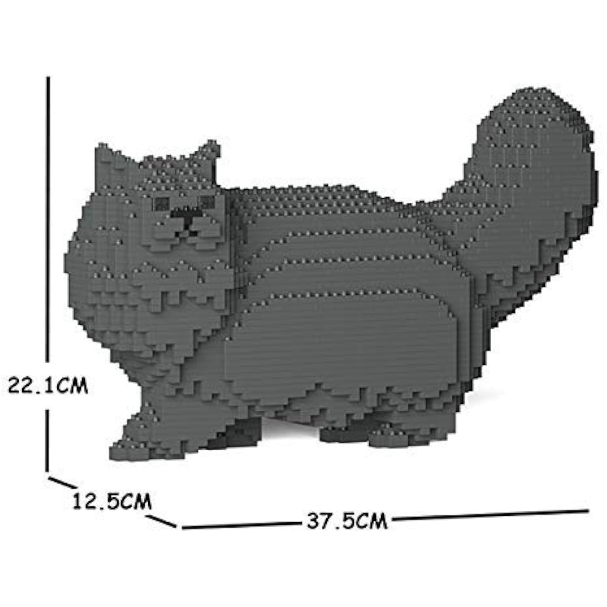 JEKCA Jekkablock Persian Cat Gray 02S-M02 Cat Cat