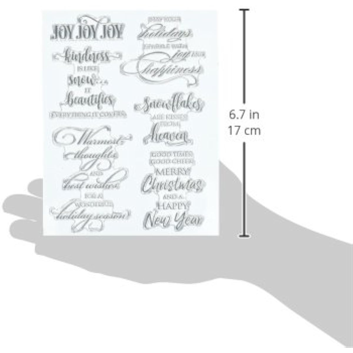 Penny Black Series Clear Stamp Set 30-434 Joyful Wishes