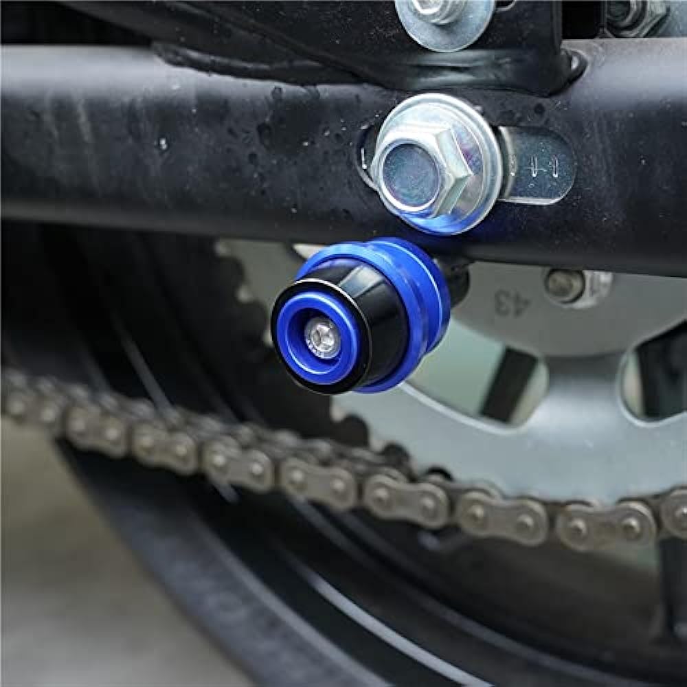 Motorcycle Swing Arm Bobbin Spool 8MM Motorcycle CNC Swing Arm Spool Slider Stand For Suzuki SV650/S SV650S SV650X 1999-2021 2019 2018 2017 (Color : Gold)