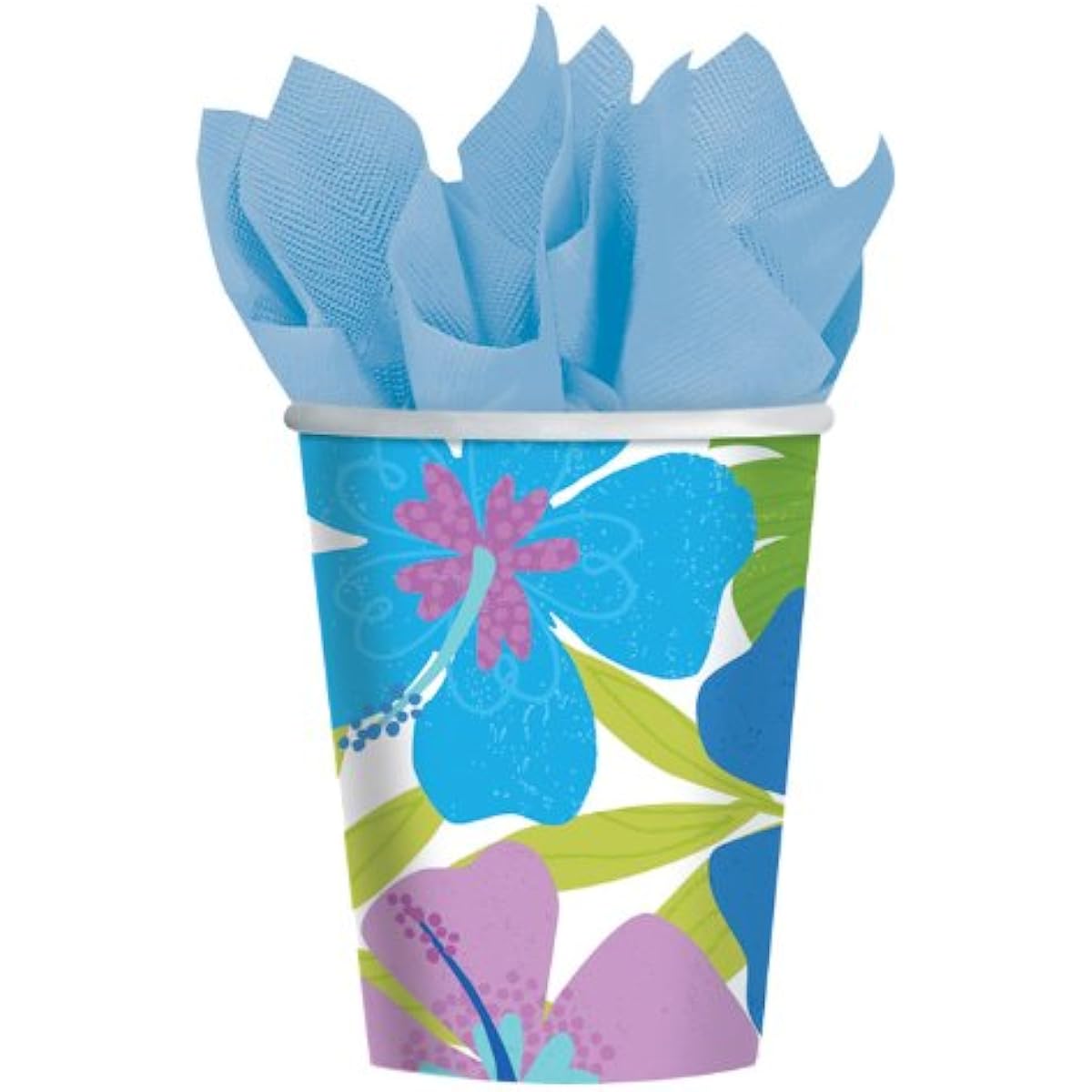 Floral Paradise Cool 9 oz Paper Cups ( 8 per package )