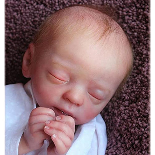 15 Inch Unpainted Sleeping Reborn Doll Kit Handmade Blank Baby Doll Kit Unfinished Doll Accessories
