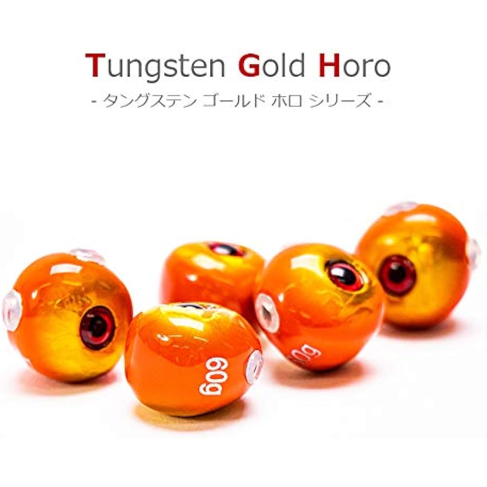 Tairaba Tungsten Head Weight (60g / 80g / 100g) Color (Orange / Red) For red sea bream fishing, floating type, hollow weight, round TG head, for sea bream, roots [Ks Garage]