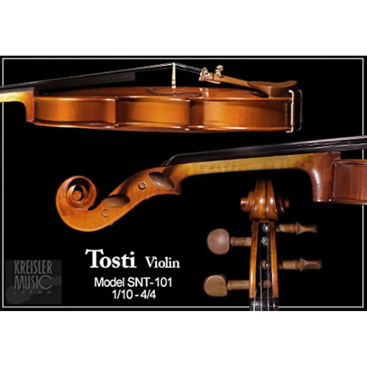 Violin set 5-piece set (violin/bow/shoulder rest/rosin/case) Perfect for your first violin! Domestic fully adjusted Tosti SNT-101 (3/4 size)