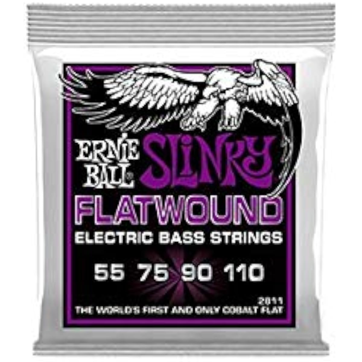 ERNIEBALL Bass Strings SLINKY FLATWOUND POWER 55-110