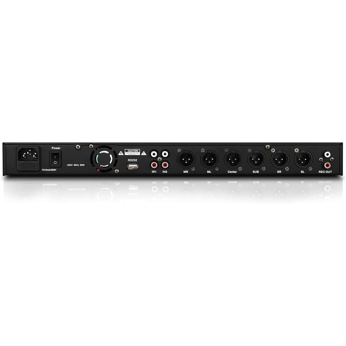 Depusheng X5 Karaoke Professional Digital Audio Processor Configurable with PC Interface Anti-Howling